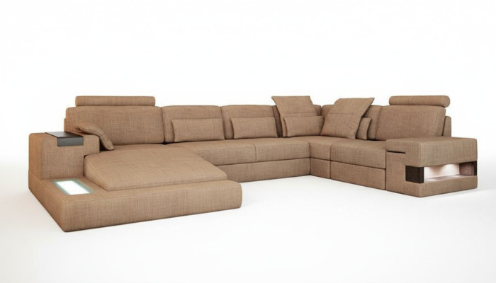 UForm Polster Couchen Textil Design Beleuchtet Wohnlandschaft Ecksofa Sofa Couch