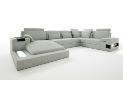UForm Polster Couchen Textil Design Beleuchtet Wohnlandschaft Ecksofa Sofa Couch
