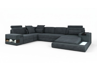 Runde Eck Sofa Polster xxl Big U-Form Couchen Wohnlandschaft U Form Sofas Neu
