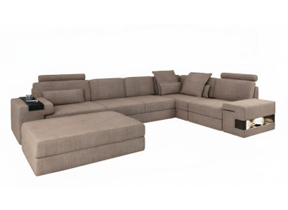 Wohnlandschaft Ecksofa L-Form Sofa Set Design Couch Textil Modern Polster Neu