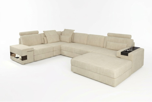 Textilsofa L-Form Sofa Möbel Wohnzimmer Ecke Design Modern Weich Stil 2tlg.Set