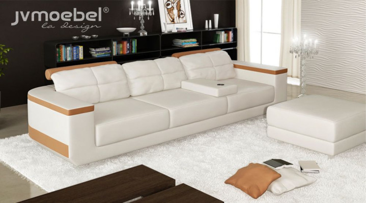 Sofa 3 Sitzer Textil Sofas Couch Polster Luxus Sofa Modern Stil Big xxl couchen