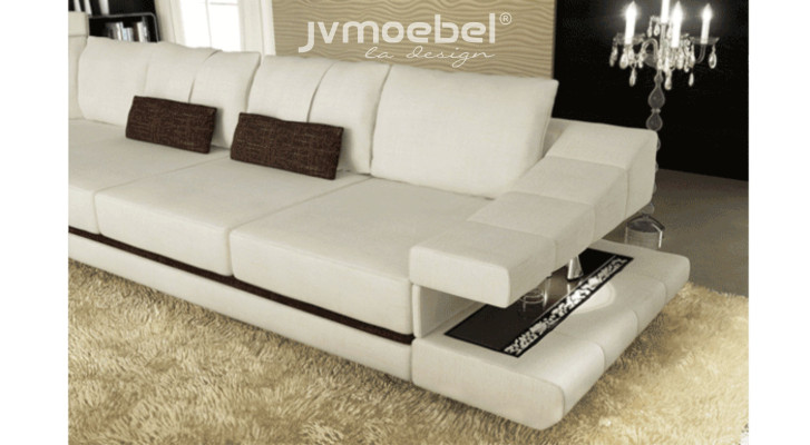 Wohnzimmer moderne Design Sofas Couchs Eleganc L-Form Ecksofa Stoff Couch Neu