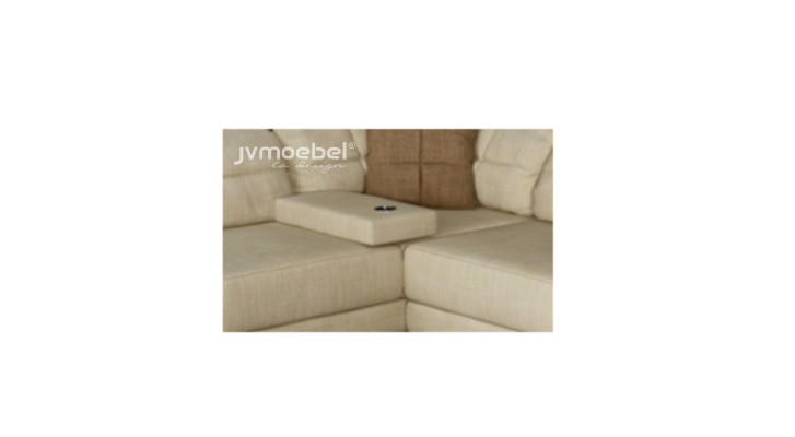 Design Ecksofa U-Form Modern Sofa Wohnlandschaft Polster Bettfunktion Möbel Neu