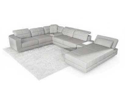 Eck Sofa Couch Polster Ecke Leder Sofa Couchen Möbel Neu Wohnlandschaft U Form