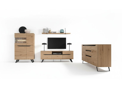 Wohnzimmer Möbel Unterschrank Anrichte Kommode Side Low Board Hotel Schrank Neu