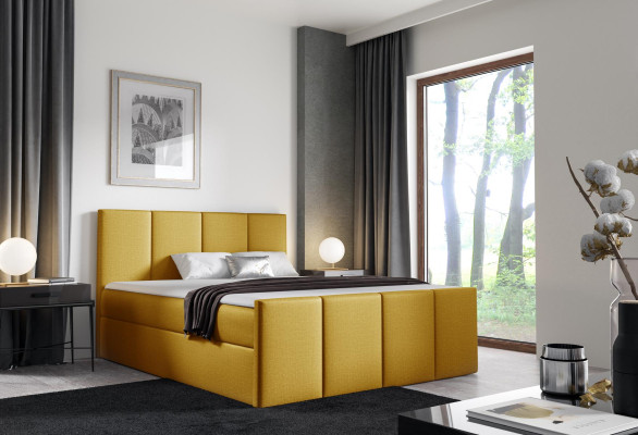 Bett Bettkasten Boxspringbett Möbel Schlafzimmer Design Doppel Hotel Modern Neu