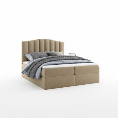 Schlafzimmer Design Doppel Hotel Luxus Bett Bettkasten Boxspringbett 180x200 Neu