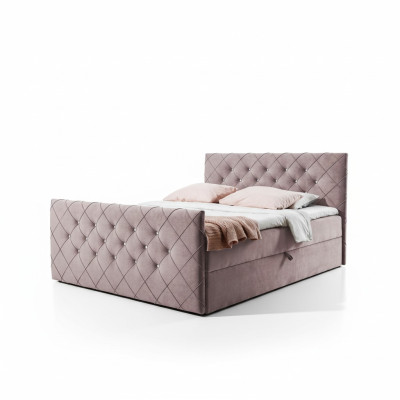 Chesterfield Boxspringbett Schlafzimmer Design Doppel Hotel Bett Bettkasten Neu