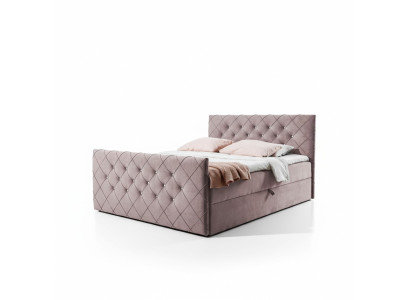 Chesterfield Boxspringbett Schlafzimmer Design Doppel Hotel Bett Bettkasten Neu