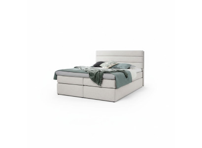 Weiß Bett Boxspringbett 180x200 Schlafzimmer Design Doppel Hotel Modern Möbel