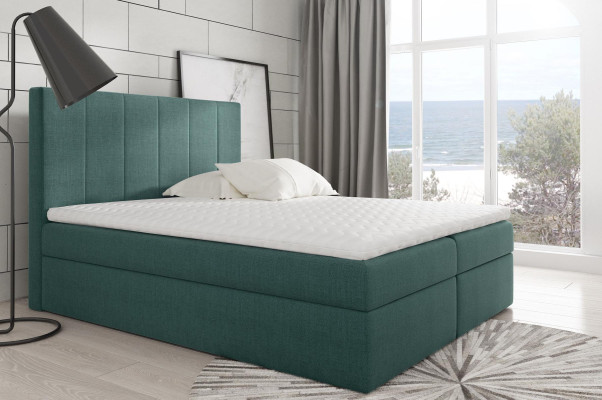 Modernes Bett Schlafzimmer Betten Stoff Boxspringbett Textil Design Doppel Hotel