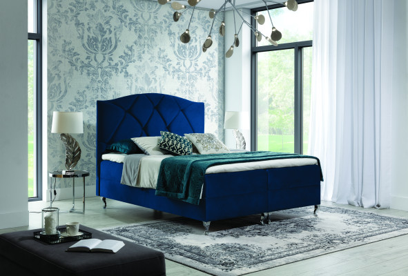 Chesterfield boxspring bett möbel betten king size samt hotel neu schlafzimmer