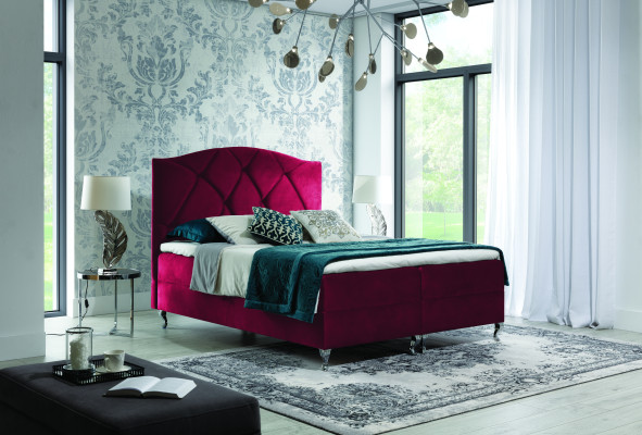 Chesterfield boxspring bett möbel betten king size samt hotel neu schlafzimmer
