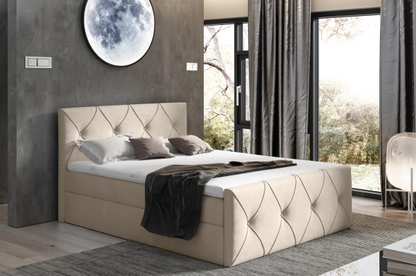 Bettkasten Bett Schlafzimmer Betten Boxspringbett Textil Design Doppel Hotel Neu