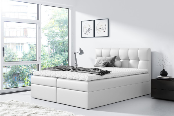 Bett Ehebett Boxspringbett Doppelbett Modern Blau Schlafzimmer Betten 160x200