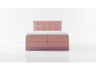 Ehebett Bett Rosa Polsterbett Betten Boxspring Bett Doppelbett mit Matratze Neu
