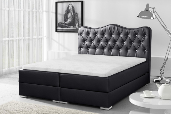 Doppelbett Bett Boxspringbett mit Bettkasten Ehebett Betten Polsterbett Rot Neu