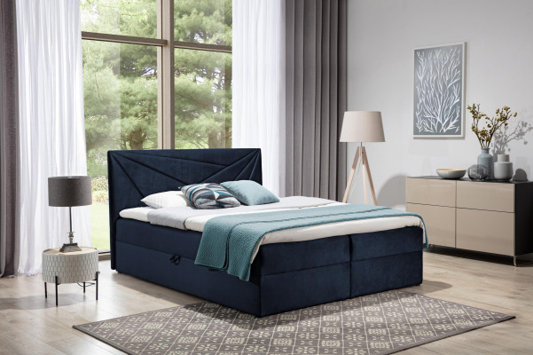 Doppelbett Bett mit Bettkasten Boxspringbett Ehebett Betten Polsterbett 180cm