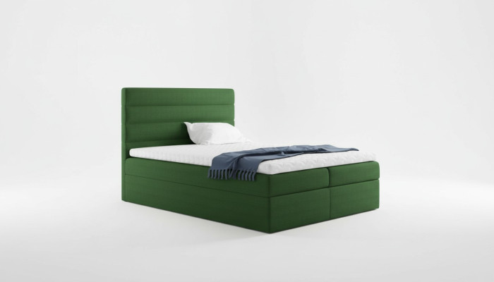 Bett mit Bettkasten Ehebett Betten Grün Polsterbett Boxspringbett Doppelbett Neu