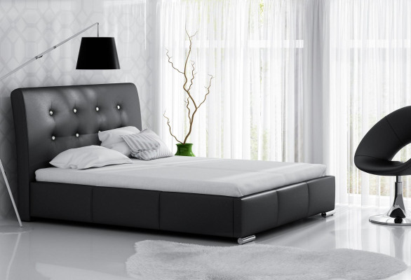 Ehebett Bettrahmen Betten Polsterbett Doppelbett Weiß Polyester Zeitgenössisch