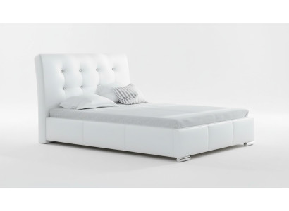 Ehebett Bettrahmen Betten Polsterbett Doppelbett Weiß Polyester Zeitgenössisch