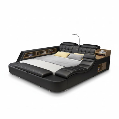 Doppelbett Schlafzimmer Polsterbett 180x200cm Multifunktion Bett Betten