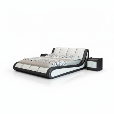 Betten Luxus Schlafzimmer Möbel Doppel Bett Design Stoff Hotel Blaue