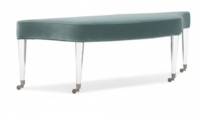 Hocker Zimmer Polster Textil Stoff Modern Hocker Design Bänke Wohn Schlaf Bank