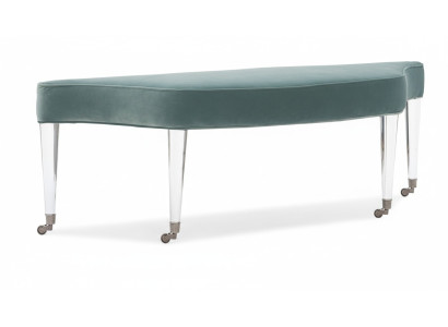Hocker Zimmer Polster Textil Stoff Modern Hocker Design Bänke Wohn Schlaf Bank