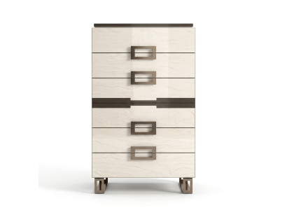 Hohe Kommode Sideboard Kommoden 6 Schubladen Hochschrank Schrank Holz Möbel Neu
