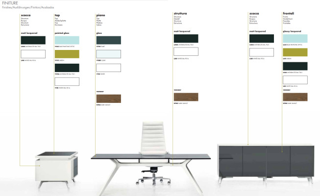 Design Schreibtisch Italienische Möbel Einrichtung Computermöbel Tisch Frezza