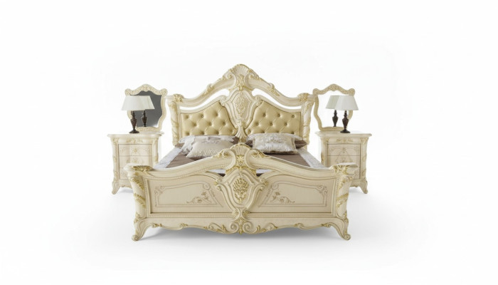 Schlafzimmer Luxus Bett Nachttisch Kommode Komplett Set Möbel Hotel