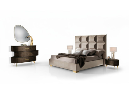 Bett Set Design Klassisch Betten Nachttisch Kommode 4tlg. Schlafzimmer