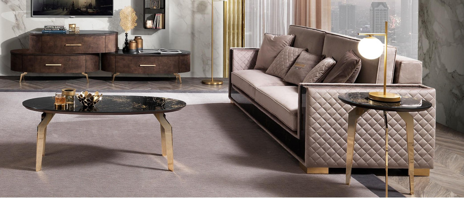 Sofa Dreisitzer Couch Polster Design Sitz Sofas Zimmer Möbel Stoff 3er Modern