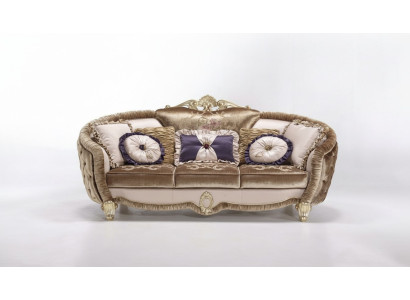 Klassische Polster 3 Sitzer Textil Couchen Textil Sofa Sofa Dreisitzer Couch Neu