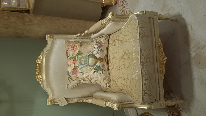 Einsitzer Thron Einsitzer Italienische Stil Designer Möbel Relax Club Neu Sessel