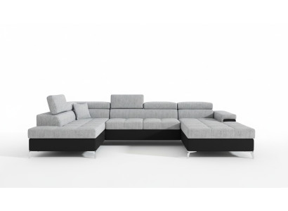 Stoff U-Form Couch Wohnlandschaft Ecksofa Garnitur Design Modern Sofa Modern Neu