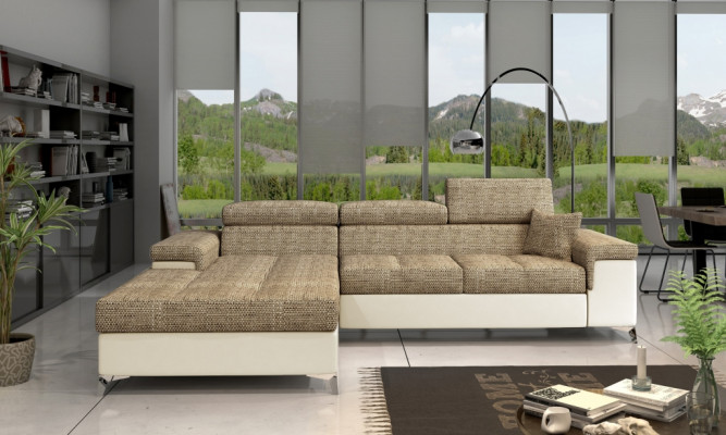 L-Form Couch Wohnlandschaft Ecksofa Garnitur Modern Design Sofa Stoff Textil neu