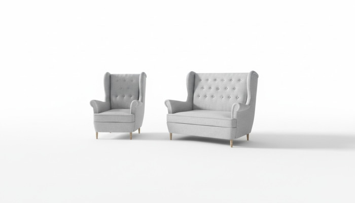 Chesterfield Couch Polster 2+1 Sitzer Polstermöbel Couchen Sofagarnitur Sofas