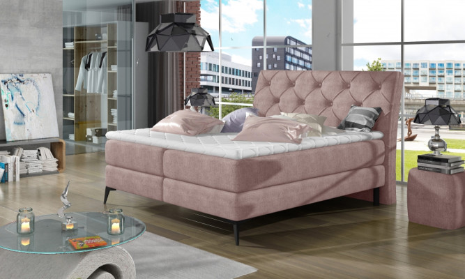 Chesterfield Silber Polsterbett Doppelbett Betten Big XXL Designer Luxus