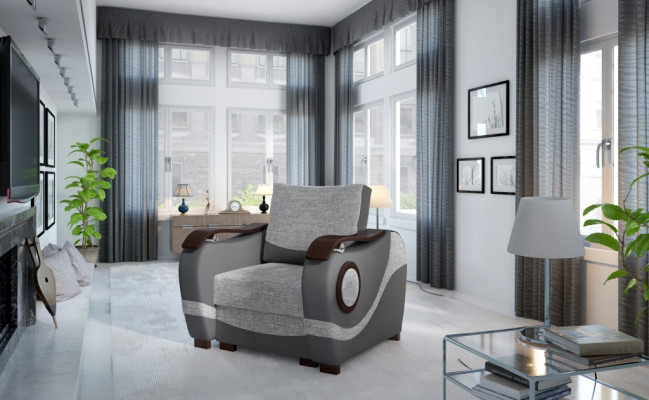 Designer Moderner Polster Fernseh Sessel Sofa Couch 1 Sitzer Designer Couchen