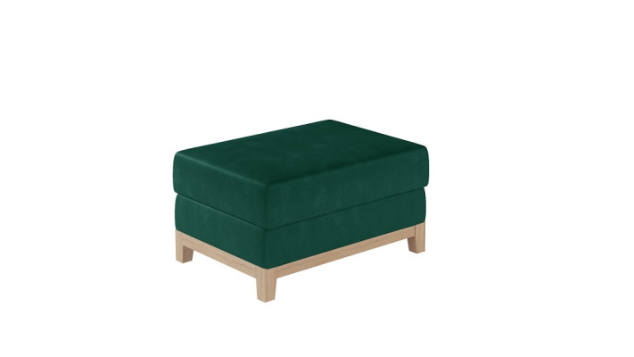 Design Polster Hocker Fußhocker Ottomane Sitz Chaise Gepolstert Pufa Blau