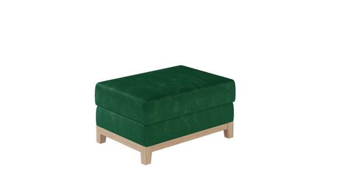 Design Polster Hocker Fußhocker Ottomane Sitz Chaise Gepolstert Pufa Blau