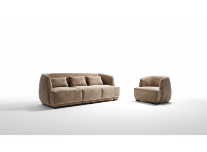 Designer Sofa Sofagarnitur 3+1 Sitzer Couch Polster Garnitur Italienische Möbel