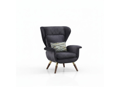 Sessel Design Couch Sofa Sitzer Luxus Ohren Sitz Relax Leder Lounge Club Polster