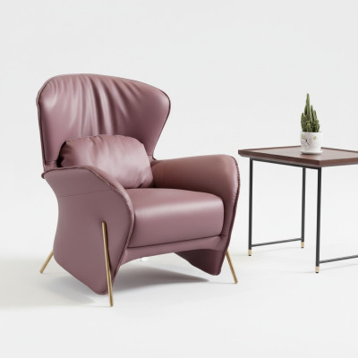 Sessel Design Couch Sofa Relax Leder Lounge Club Polster Sitzer Luxus Leder S