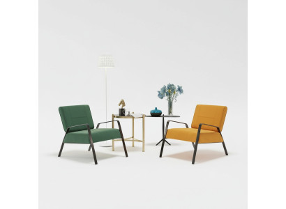 Design Couch Sofa Sitzer Leder Lounge Club Polster Luxus Ohren Sitz Relax Sessel