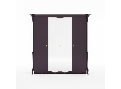Wunderschöner Kleiderschrank mit Spiegeltüren in edlem italienischen Design