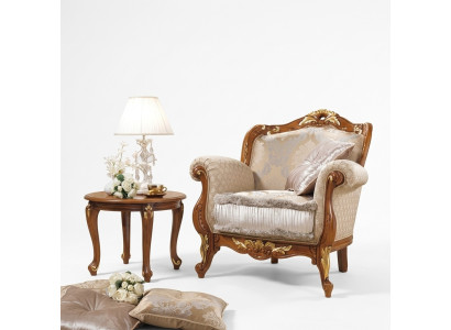 Textil Sessel 1 Sitzer Sofa Polster Sofas Design Luxus Klassische Barock Rokoko